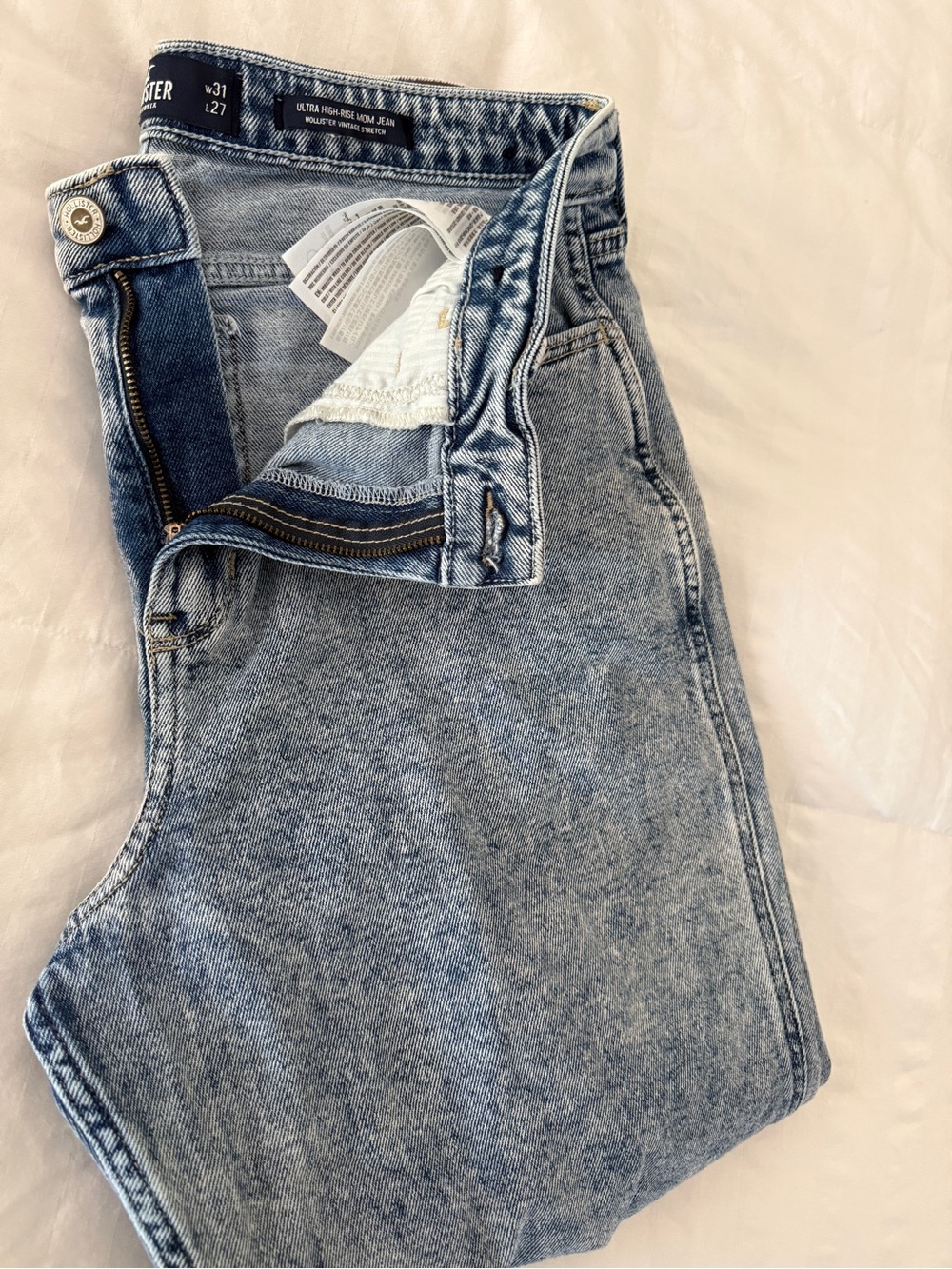 Hollister Light Blue Vintage-Style Denim Jeans